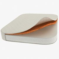 Матрас овальный для кроватки Smart 1-трансформация 100х70х9 см (бикокос 1см + холкон 8см)
